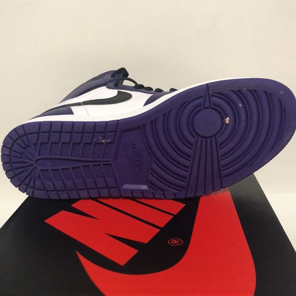 Nike Air Jordan 1 Retro High OG Court Purple 2.0 Shoe Men's Size 10 555088-500 - Picture 8 of 9